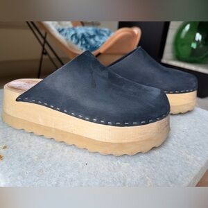 Bryr Studios Chonk Midnight Nubuck 9 / 39 Clog